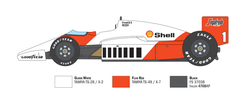 Maquette Formule 1 : McLaren MP4/2C Prost-Rosberg - Jeux et jouets Italeri  - Avenue des Jeux